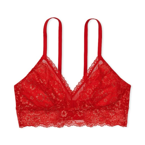 NWOT VS red lace curvy bralette - Picture 1 of 10